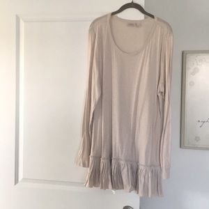 Ruffled edge tunic